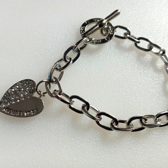 COPY - Michael Kors Crystal Heart Charm Toggle Br… - Picture 2 of 4